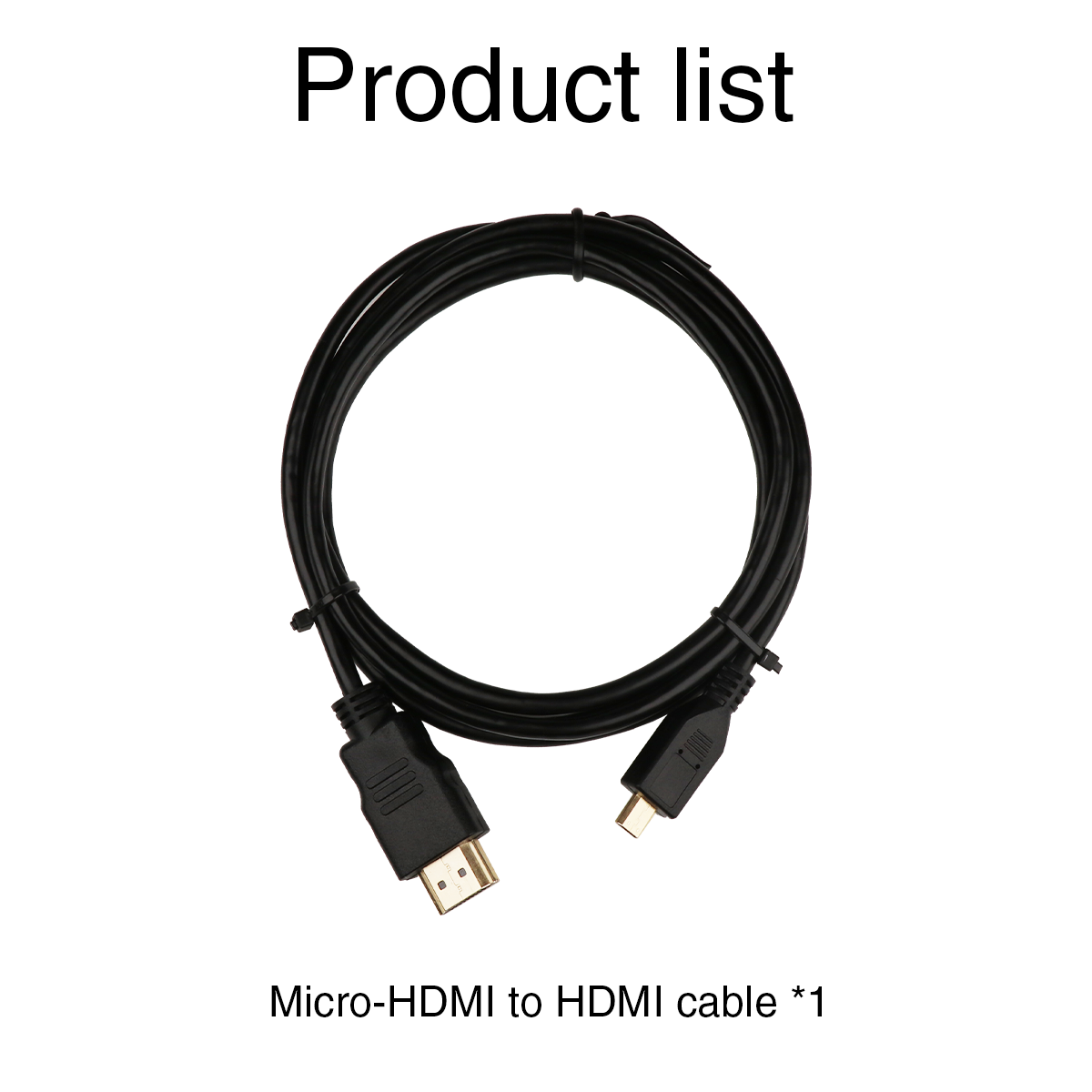 Micro-HDMI to HDMI Adapter Cable for Raspberry Pi 4B 1.5M 4K Data Transfer Display Connector Wire